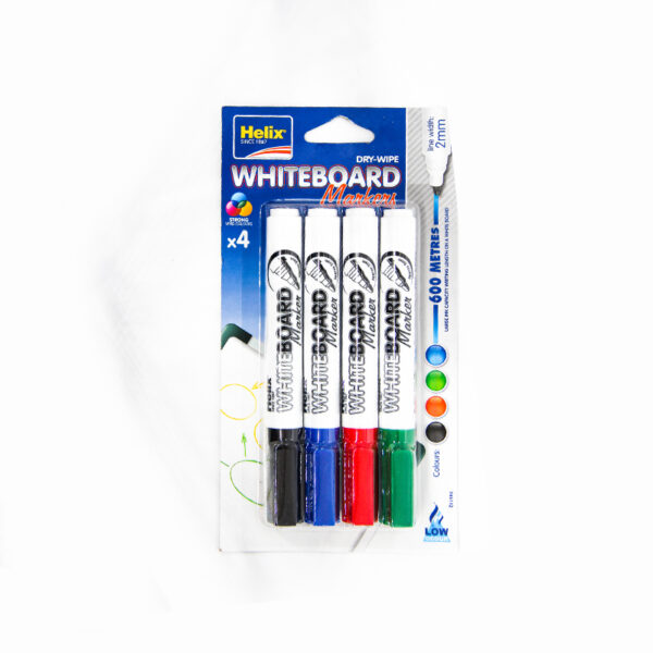 MARKER WHITEBORD HELIX PK4 VK Office Supplies
